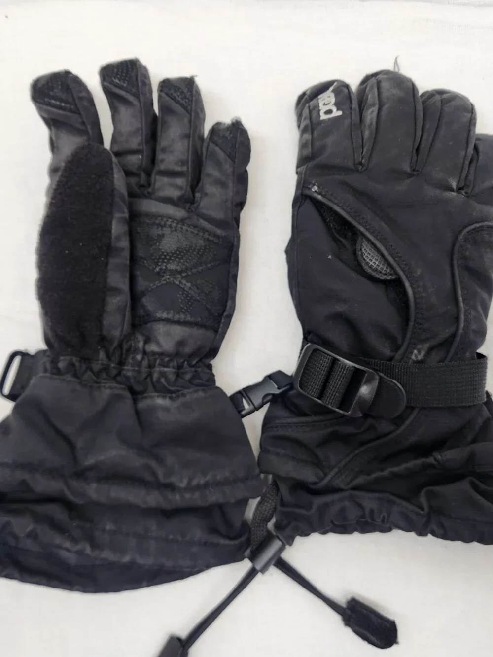 HEAD Youth Medium Black Winter Snow Gloves Wrist